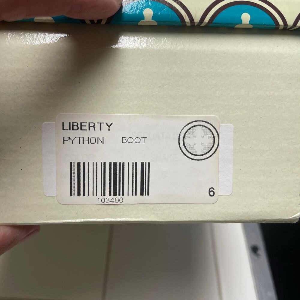 Charleston Shoe Co Liberty Python Boot Size 6 Pul… - image 2
